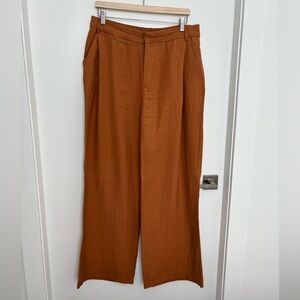 Zara Burnt Orange Wide Leg Pants